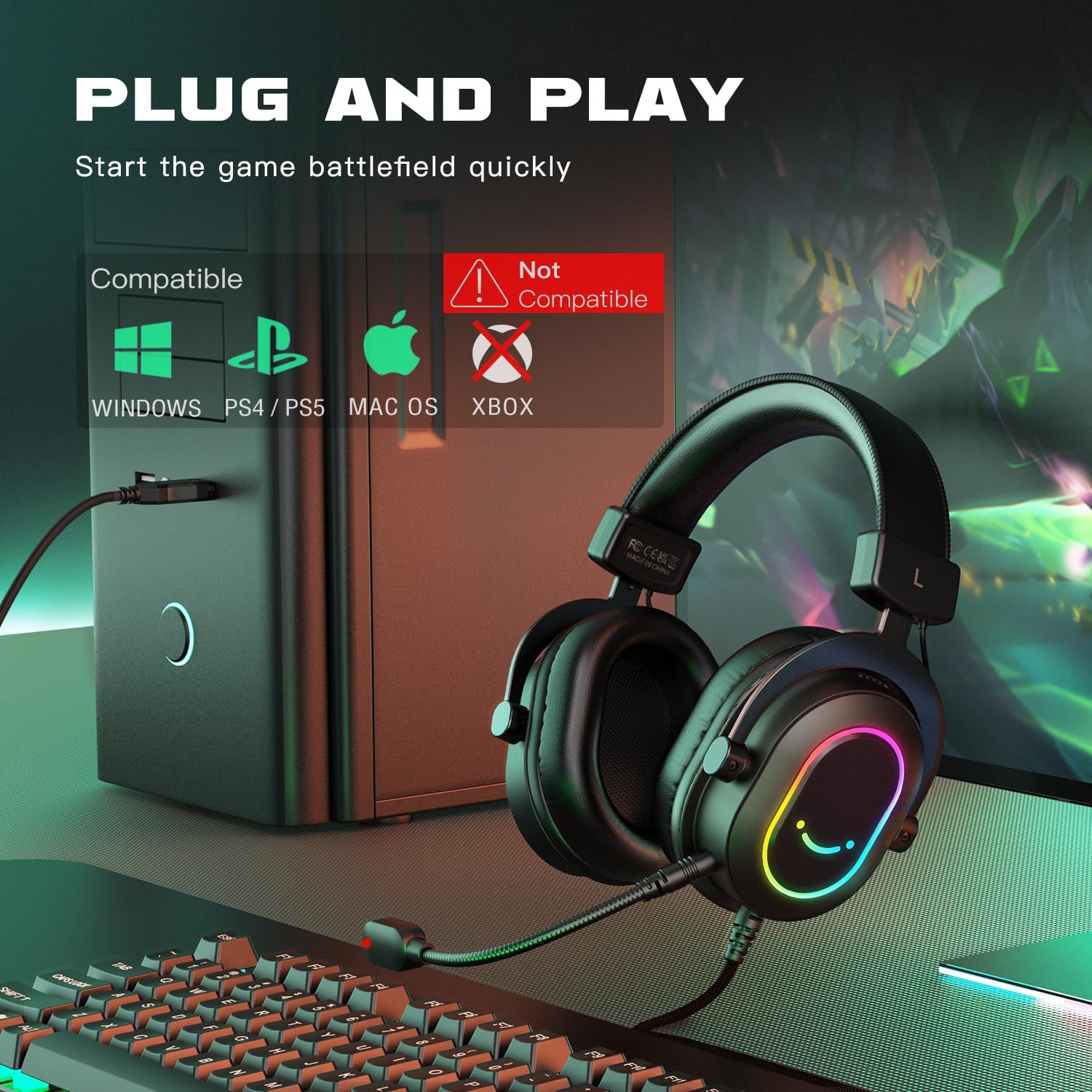  FIFINE AMPLIGAME H6 USB HEADSET FOR PC GAMING with EQ Mode